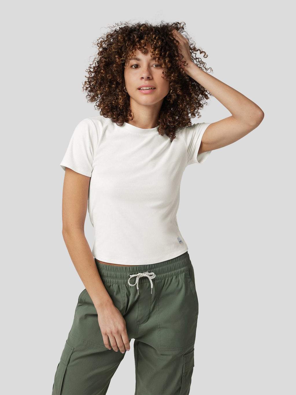 T-shirt à manches courtes en velours