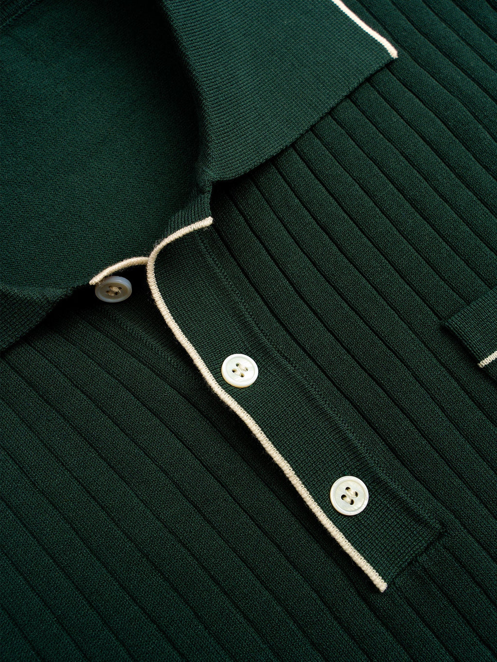 GentleKnit Contrast Color Short Sleeve Knitted Polo