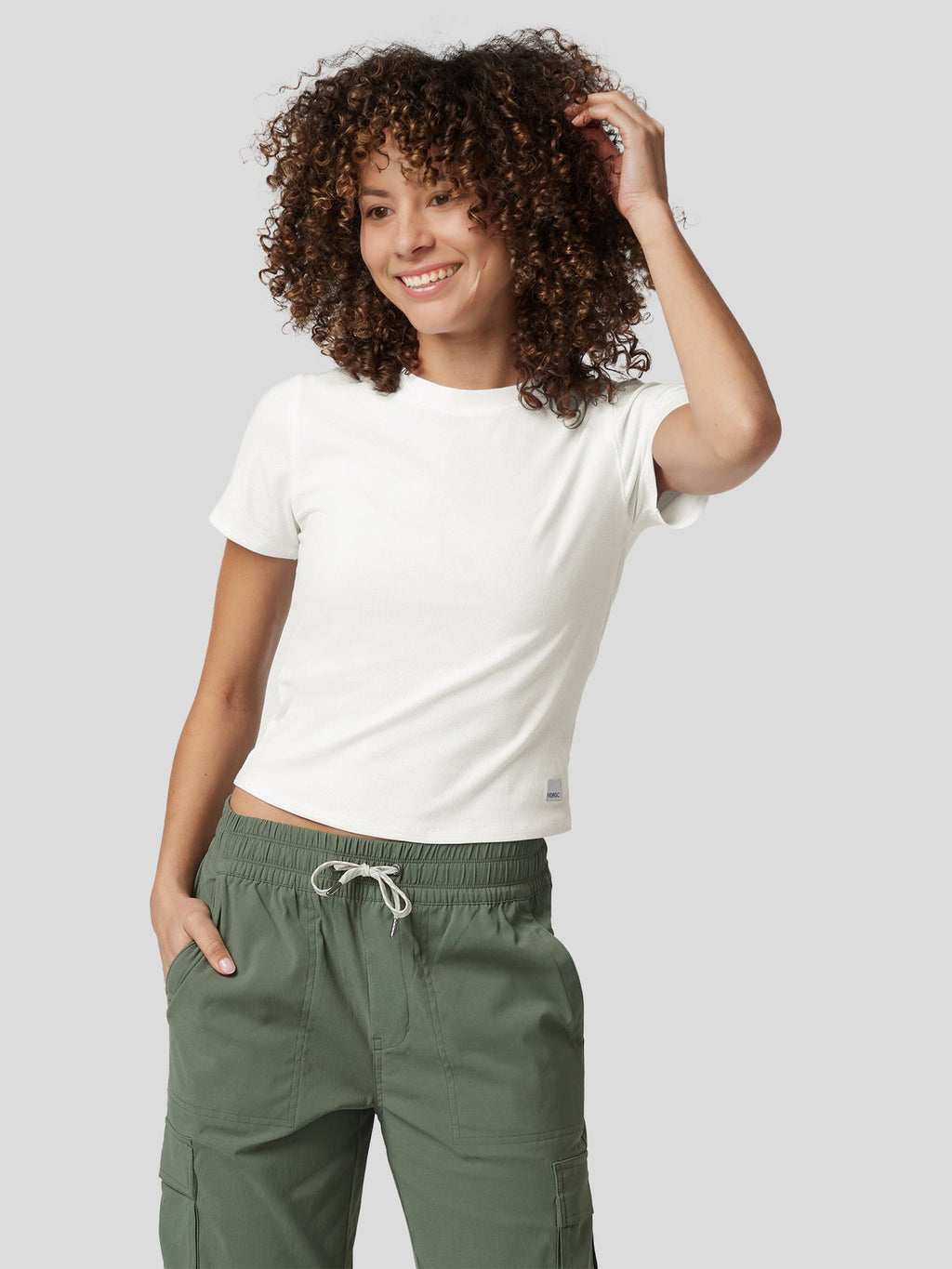 T-shirt à manches courtes en velours