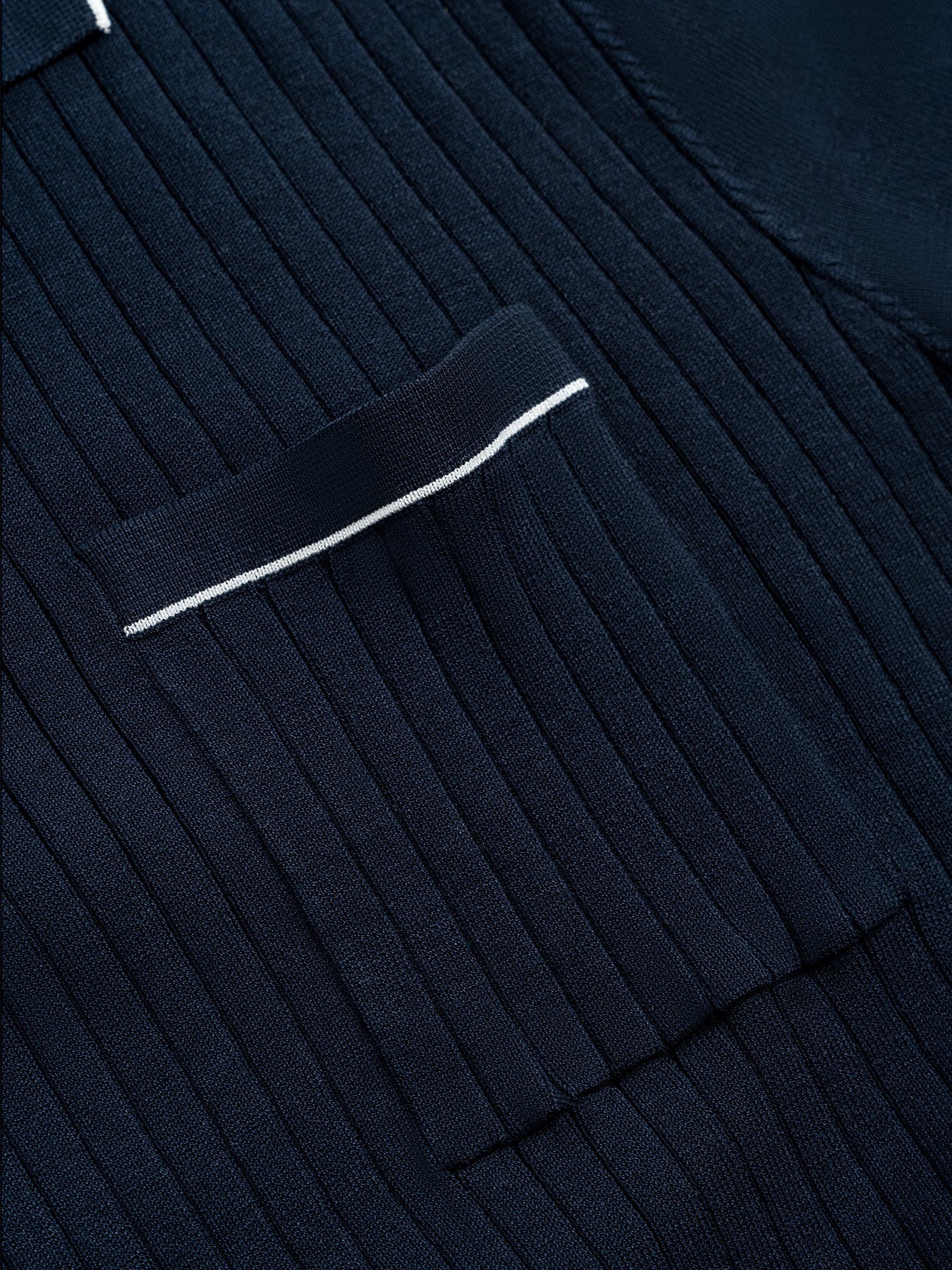 GentleKnit Contrast Color Short Sleeve Knitted Polo