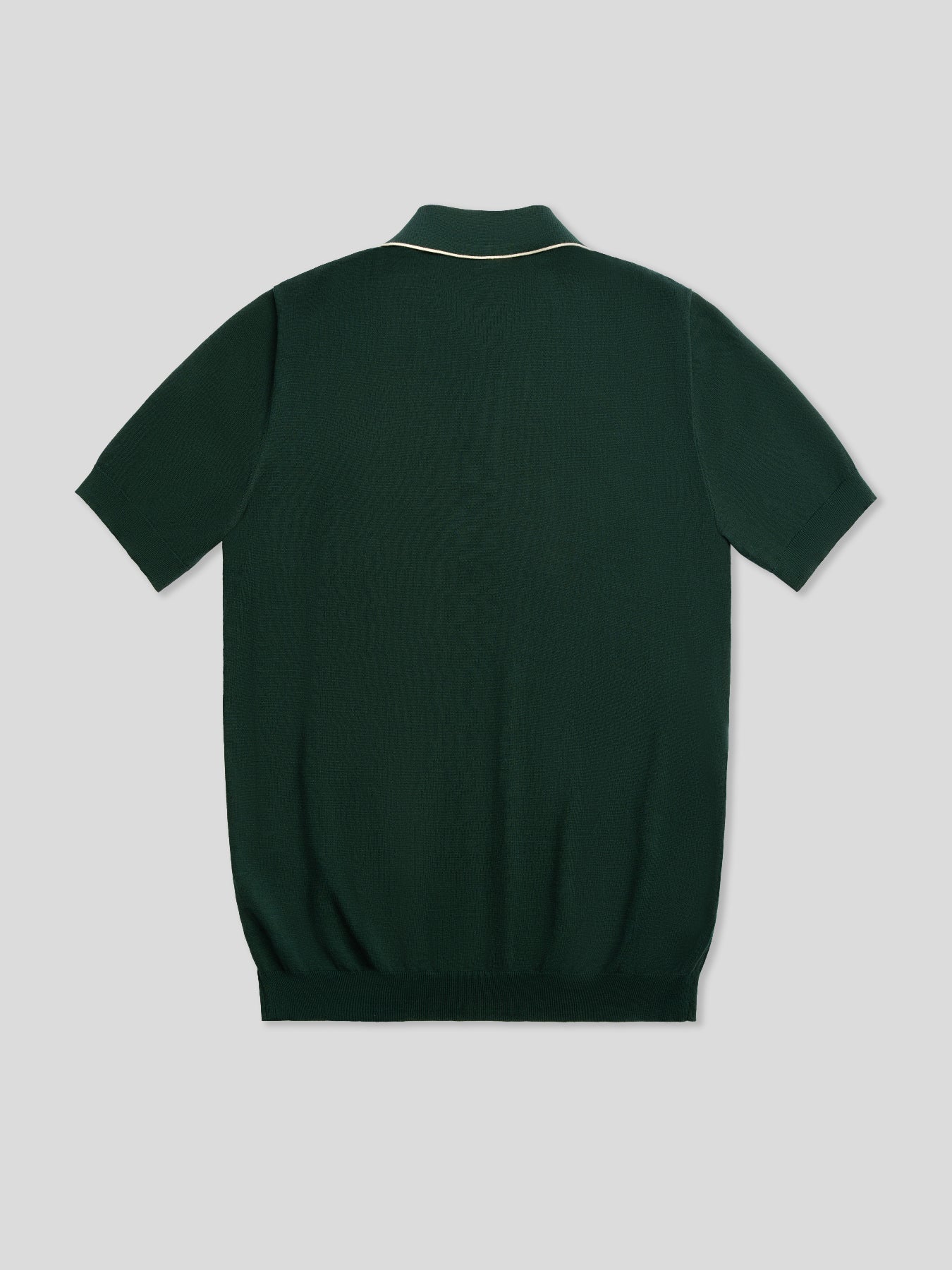 GentleKnit Contrast Color Short Sleeve Knitted Polo