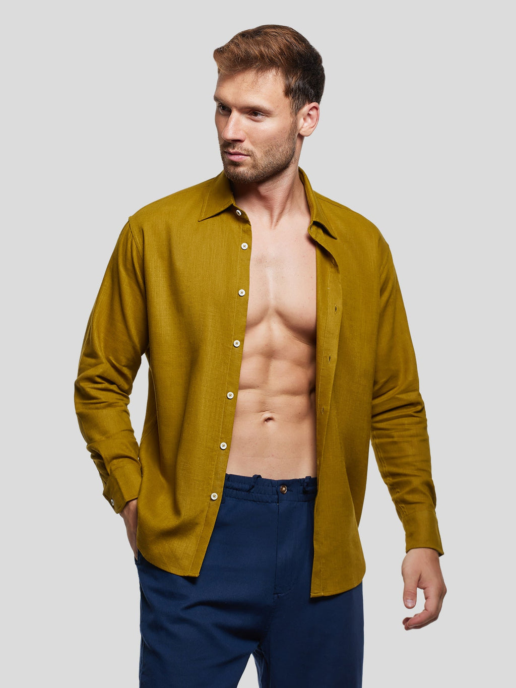 DreamWear Italian Linen Long Sleeve Shirt