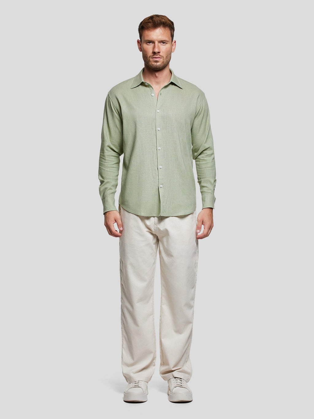 DreamWear Italian Linen Long Sleeve Shirt