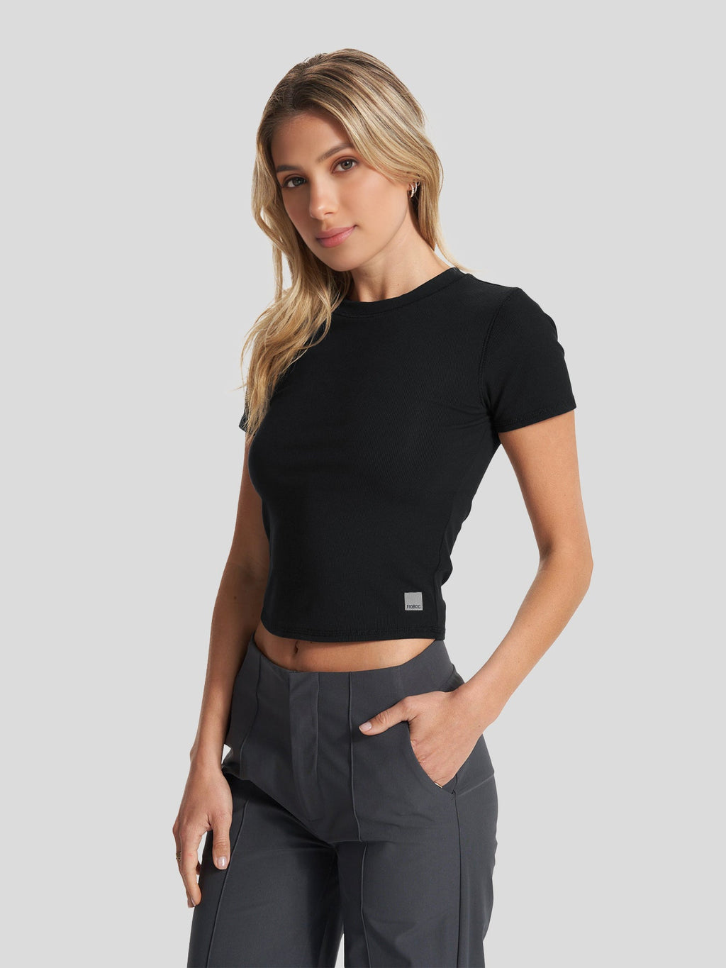 T-shirt à manches courtes en velours