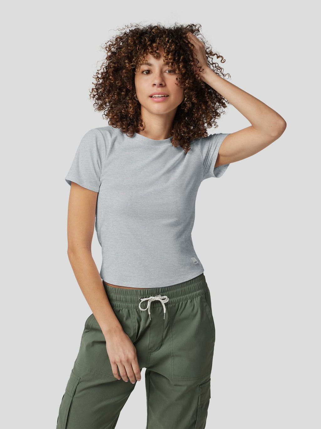 T-shirt à manches courtes en velours