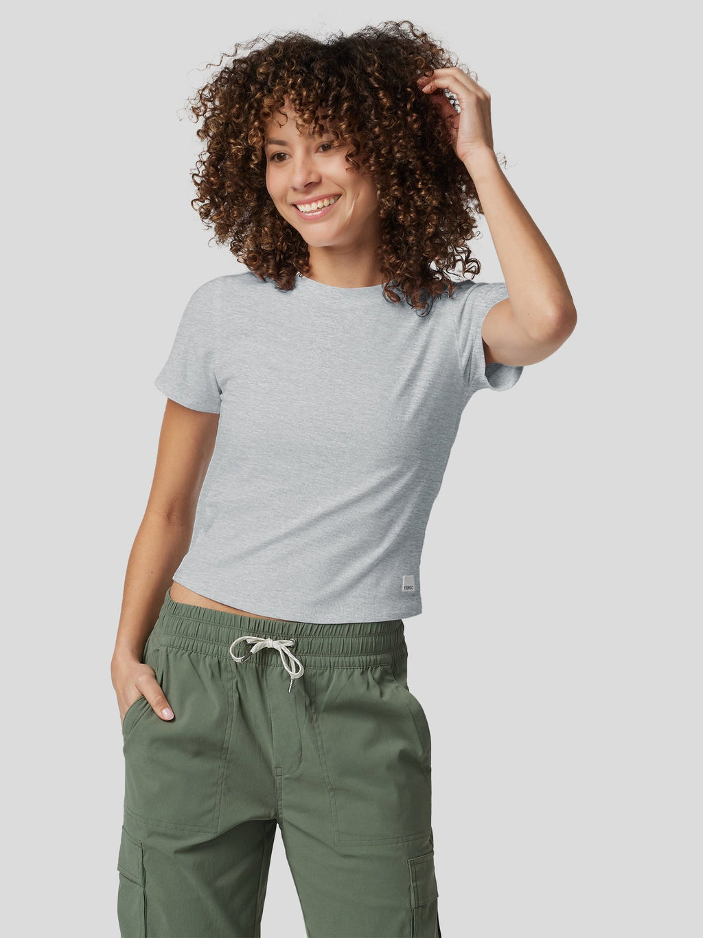 T-shirt à manches courtes en velours